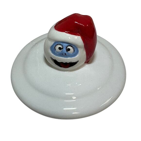 ZRike Rudolph & Bumble Ceramic Bathroom Set – Toothbrush Holder & Jar - Picture 9 of 11